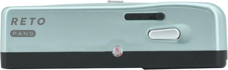 RETO PANO 35mm Film Camera - 22mm Wide Lens, Panorama, Easy Switch, Cinematic Modes, Lens Cover, Built-in Flash, Reusable (Film & AAA Battery are not Included) (Metallic Mint) - Image 3